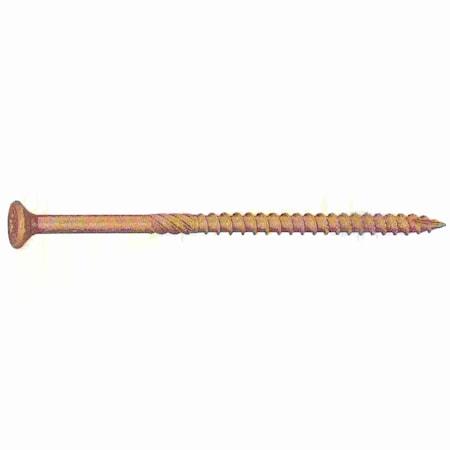 Saberdrive Deck Screw, #10 x 4 in, Steel, Flat Head, Torx Drive, 1000 PK 51195